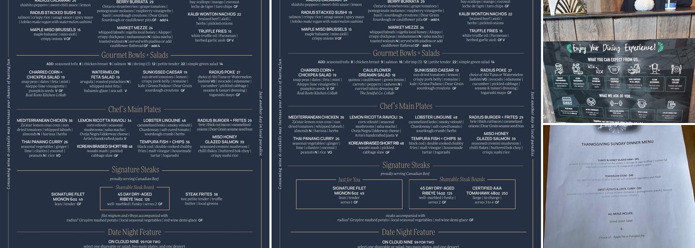 radius® on Hess Menu