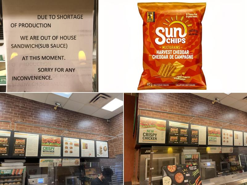 Subway Menu