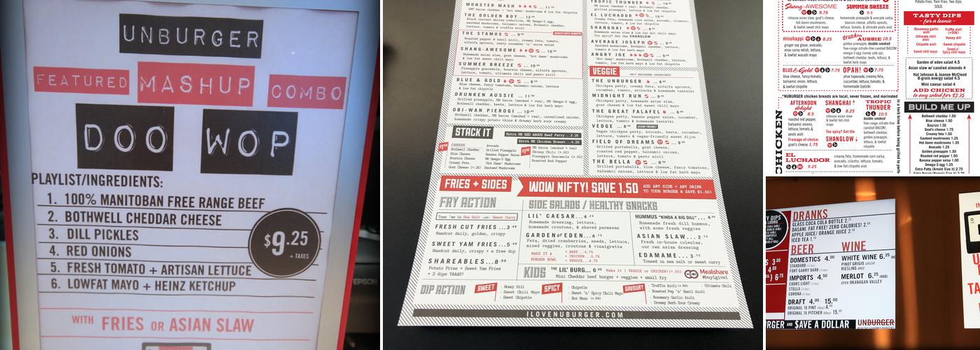 Nuburger Menu