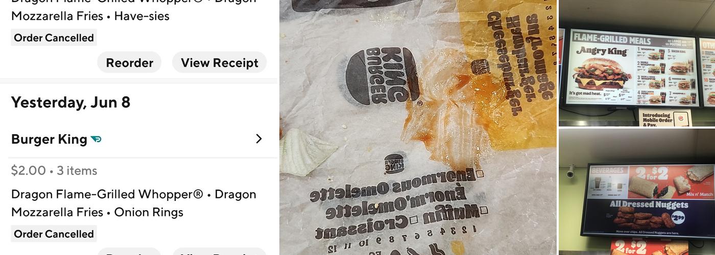 Burger King Menu
