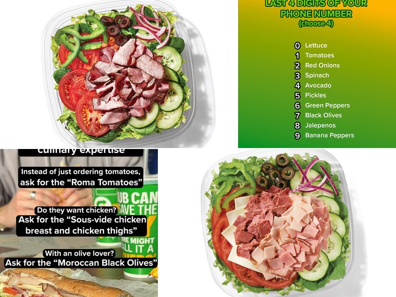 Subway Menu