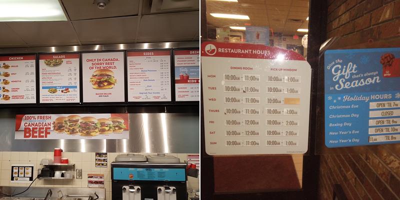 Wendy's Menu