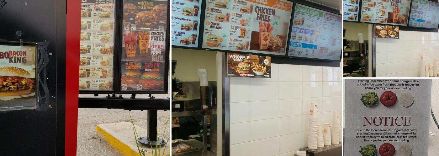 Burger King Menu