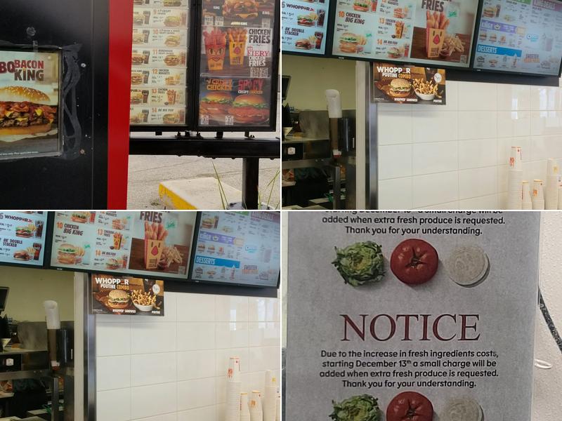 Burger King Menu