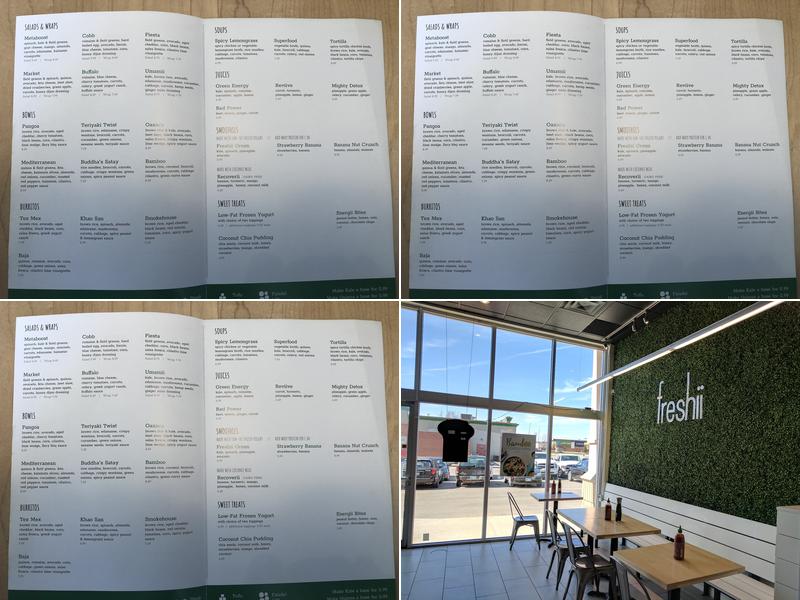 Freshii Menu
