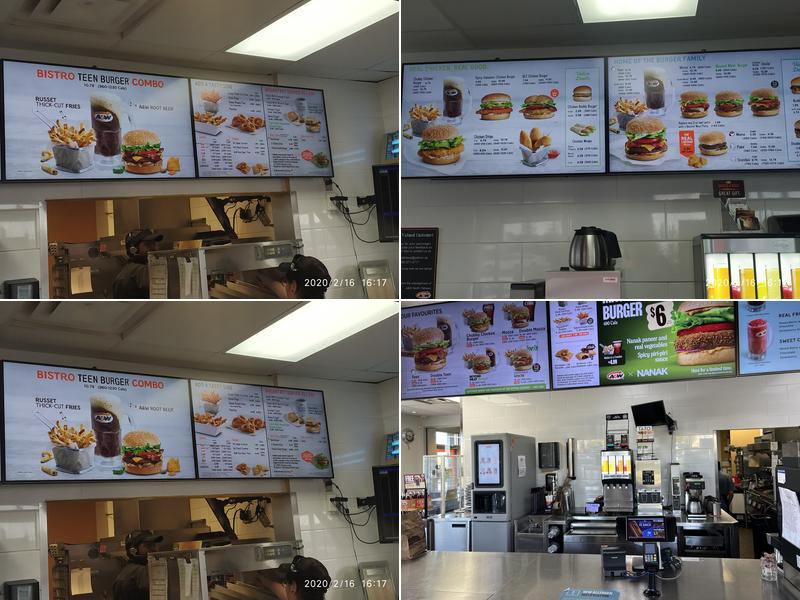 A&W Canada Menu