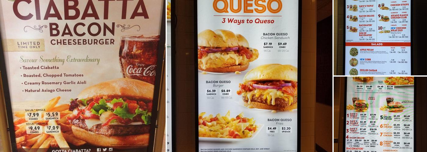 Wendy's Menu