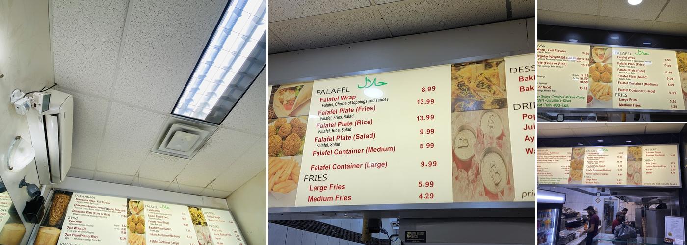 Highland Halal Shawarma Menu