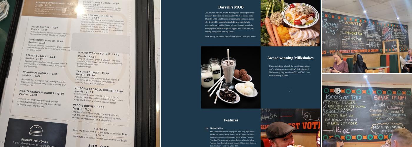 Darrell's Restaurant Menu