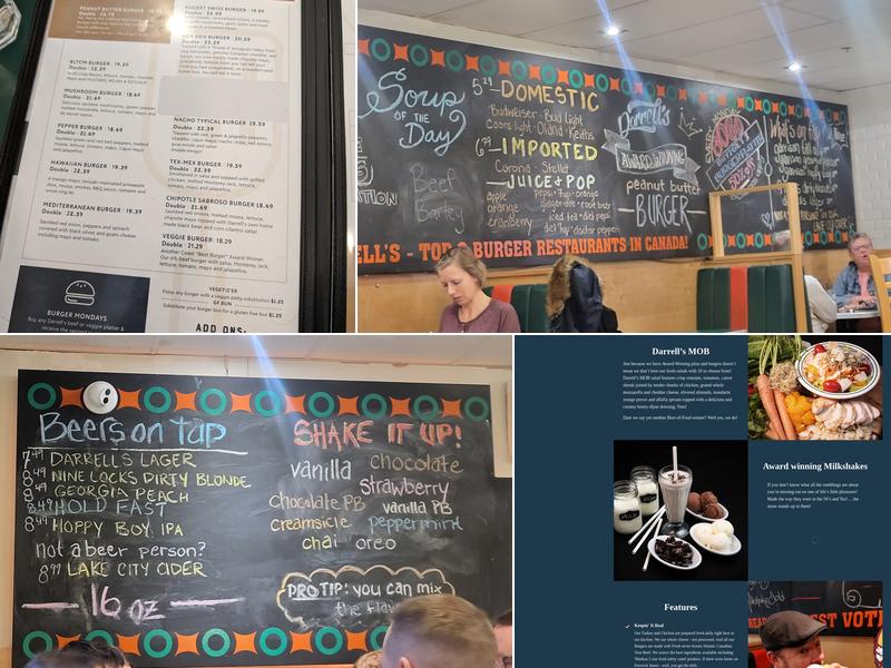 Darrell's Restaurant Menu