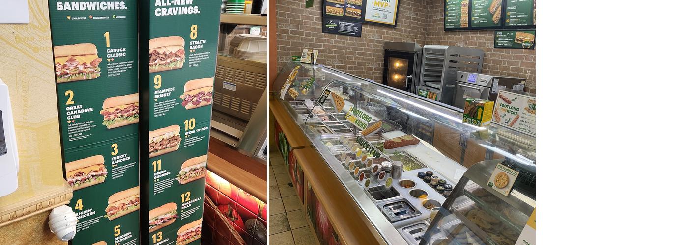 Subway Menu