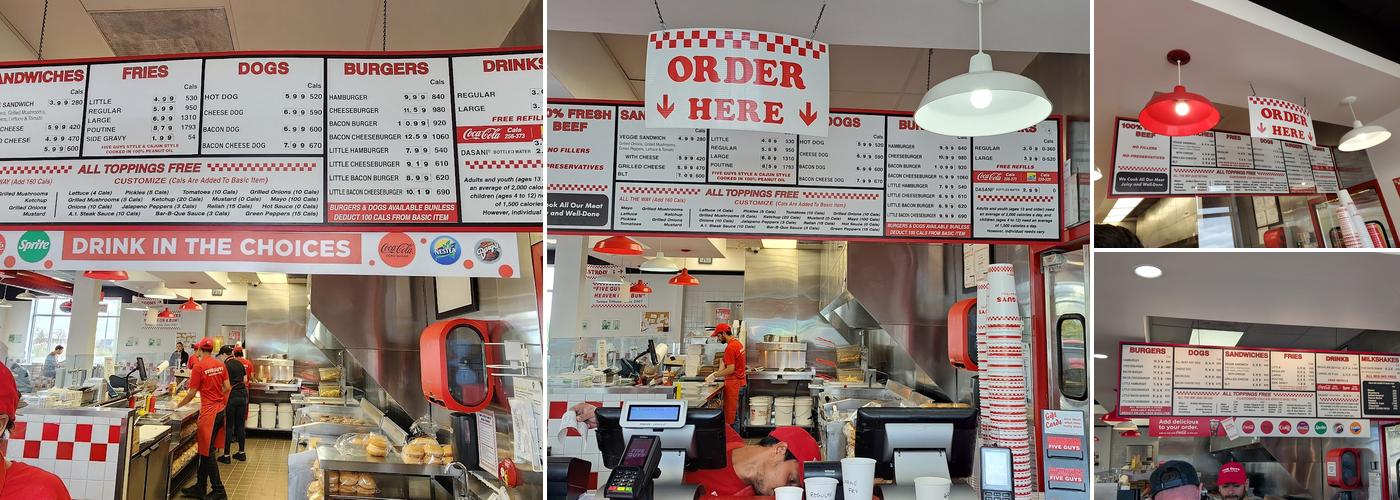 Five Guys Menu
