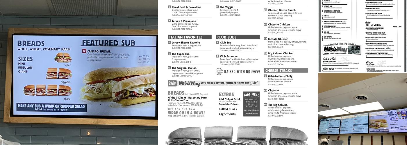 Jersey Mikes Subs Menu