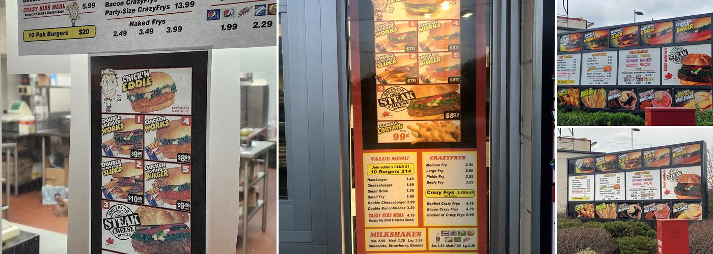 Fast Eddie's Menu