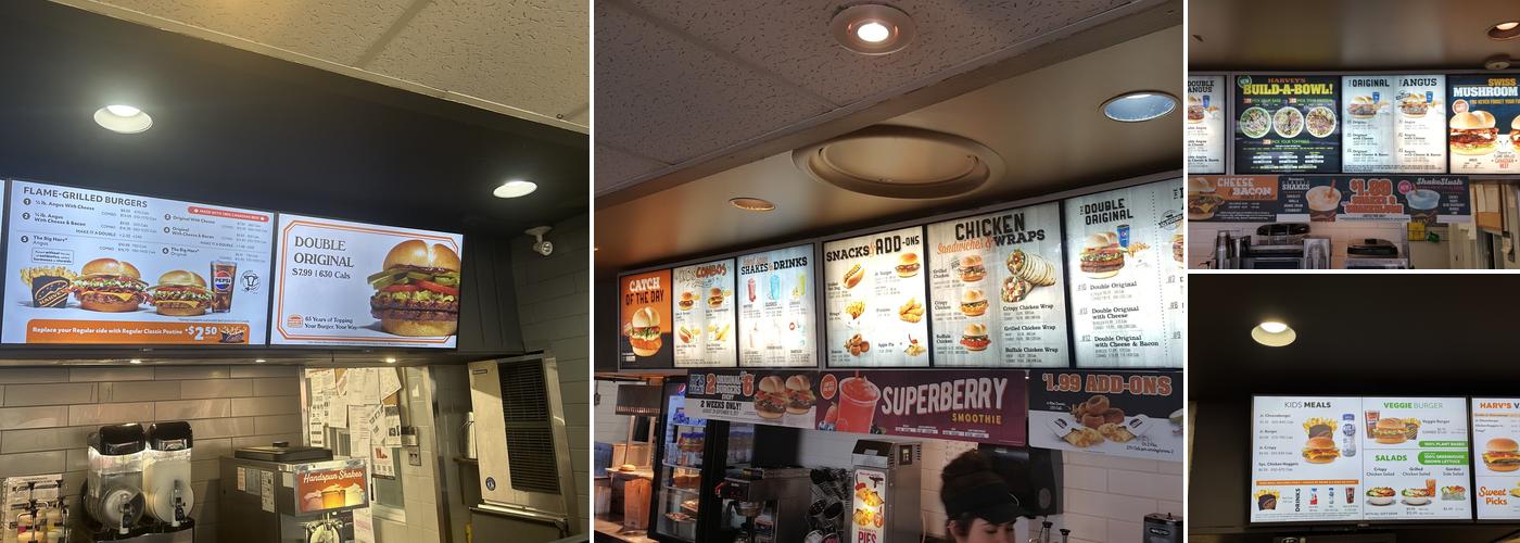 Harvey's Menu