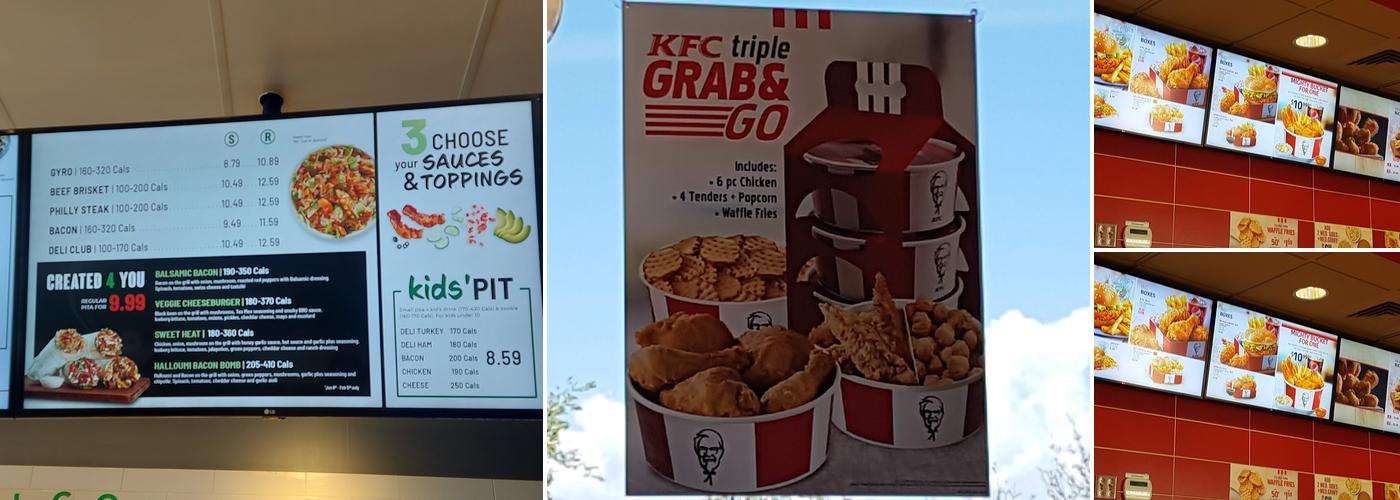 KFC Menu