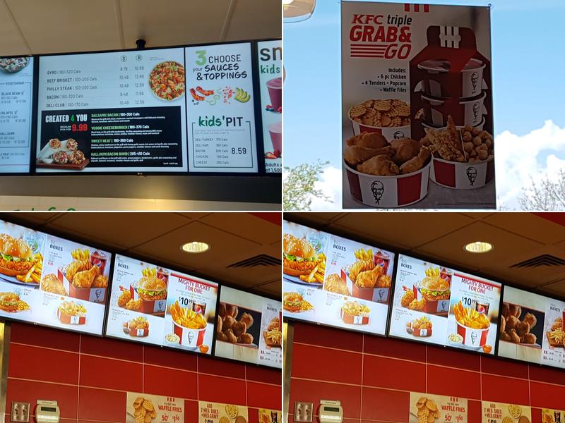 KFC Menu