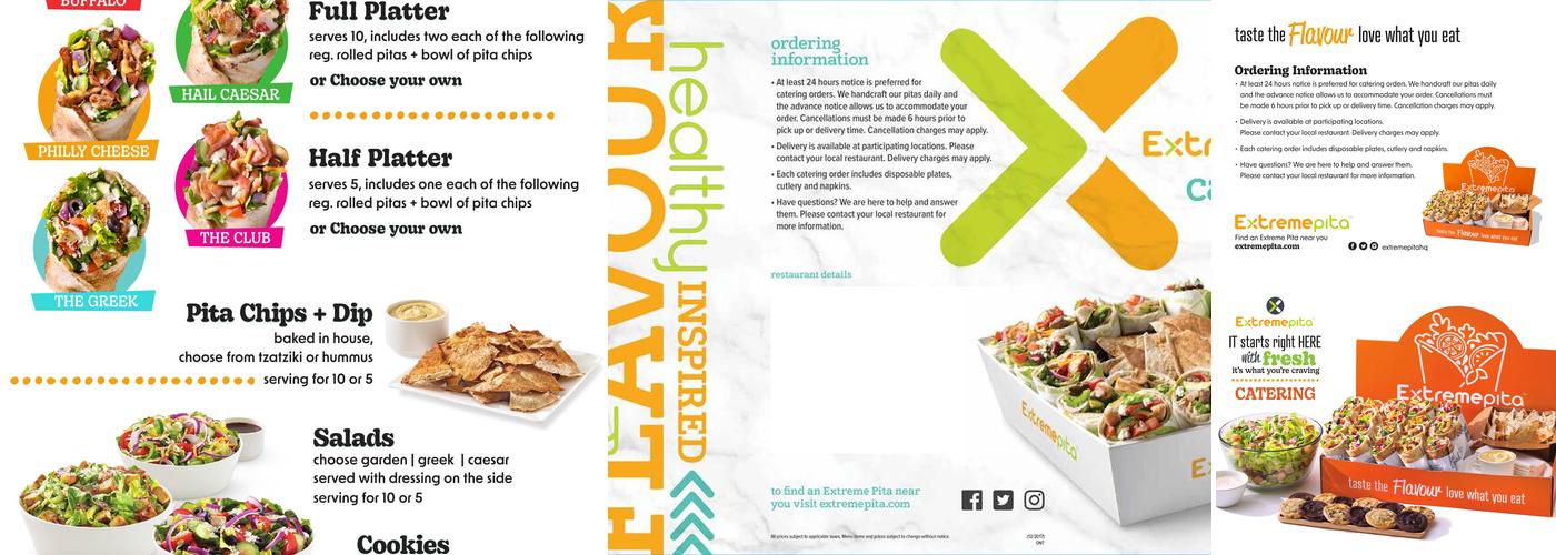 Extreme Pita Menu