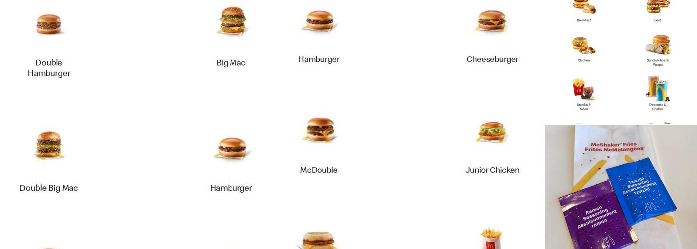 McDonald's Menu