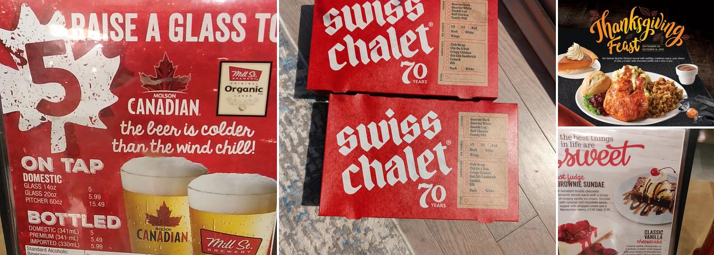 Swiss Chalet Menu
