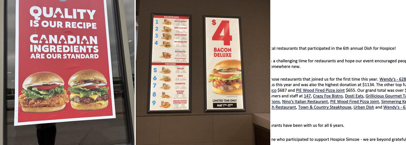 Wendy's Menu