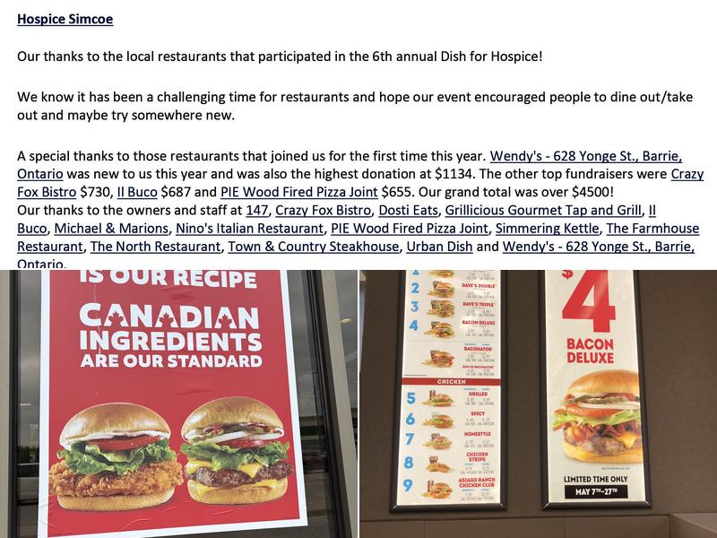 Wendy's Menu