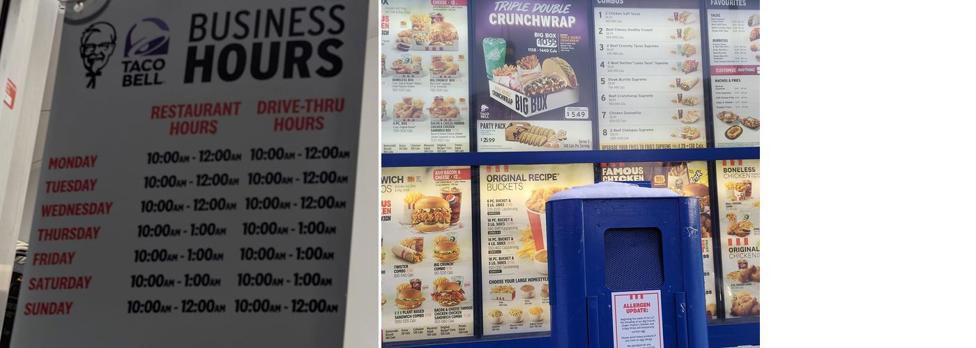 KFC Menu