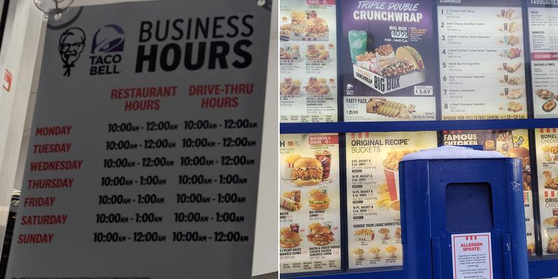 KFC Menu