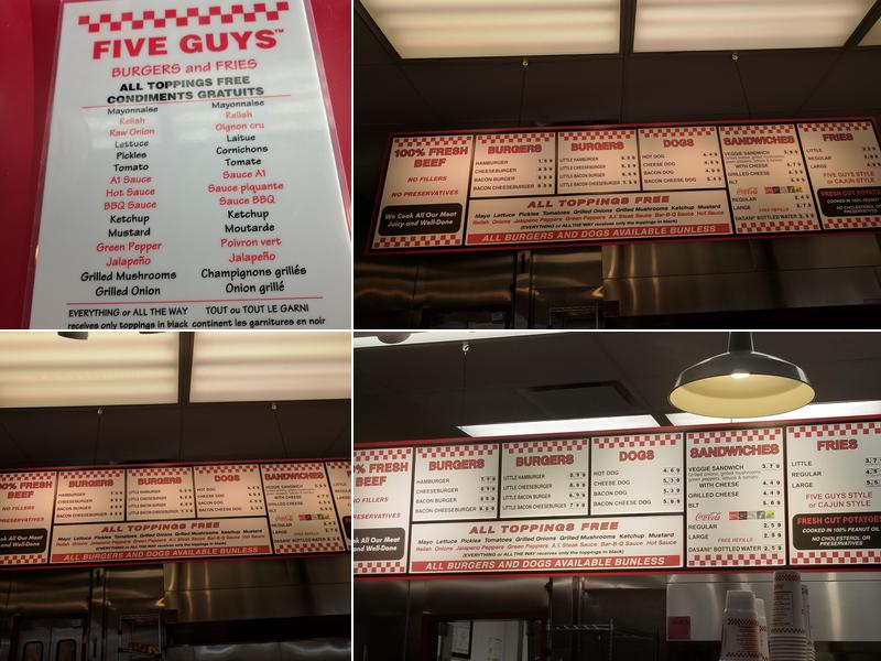 Five Guys Menu