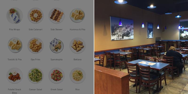 Opa! Of Greece Grasslands at Harbour Landing Menu