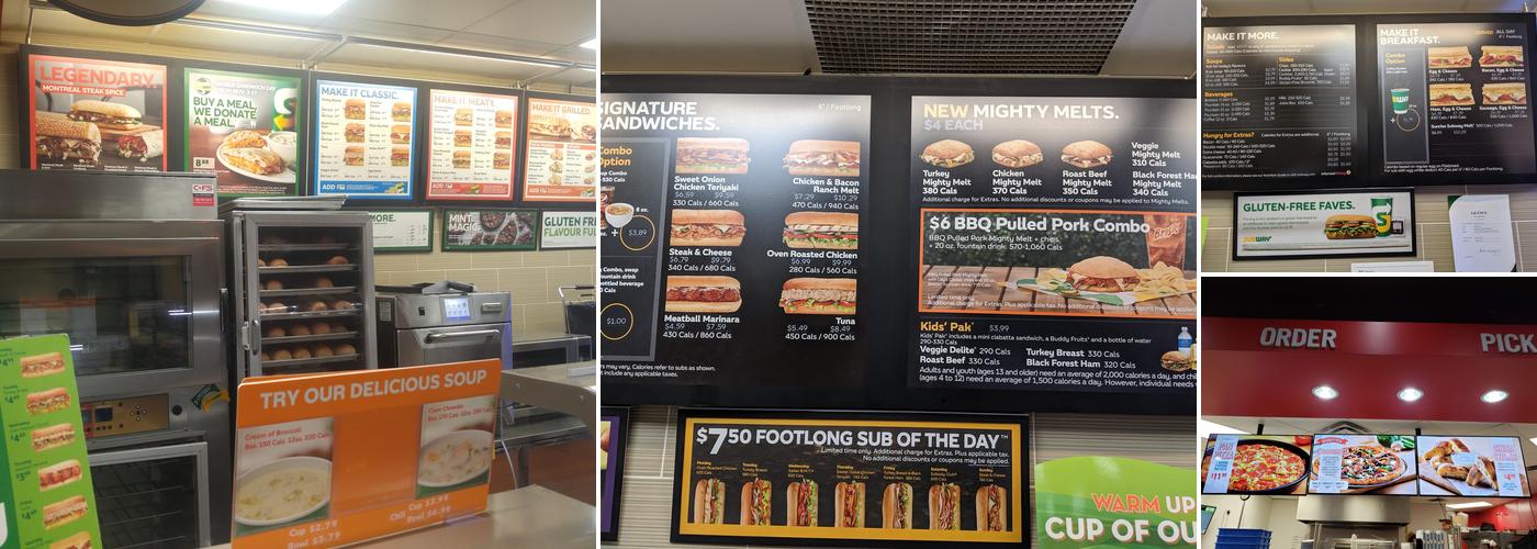 Subway Menu