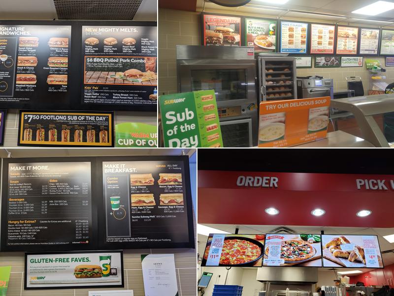 Subway Menu