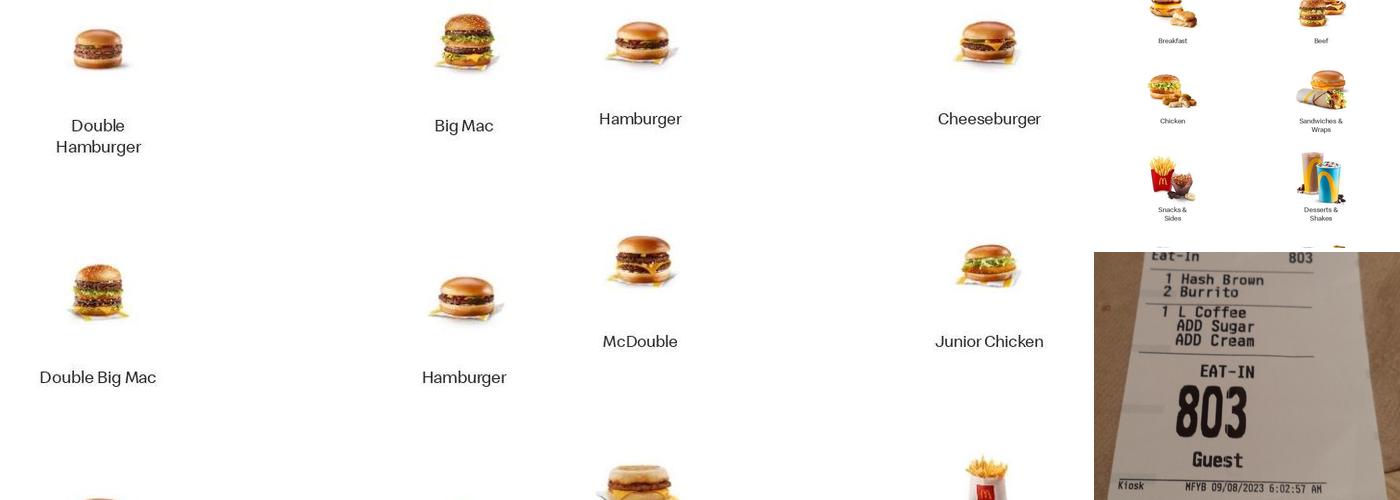 McDonald’s Menu