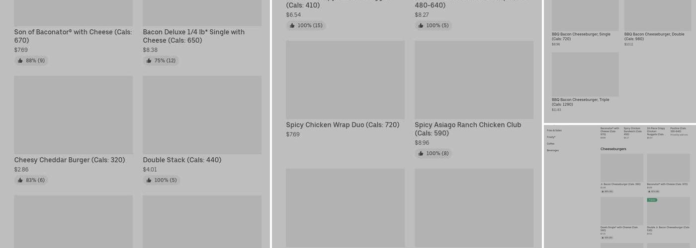 Wendy's Menu