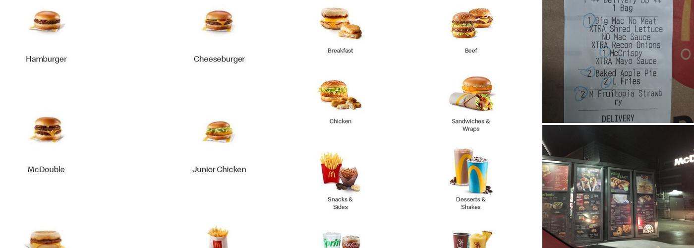 McDonald's Menu