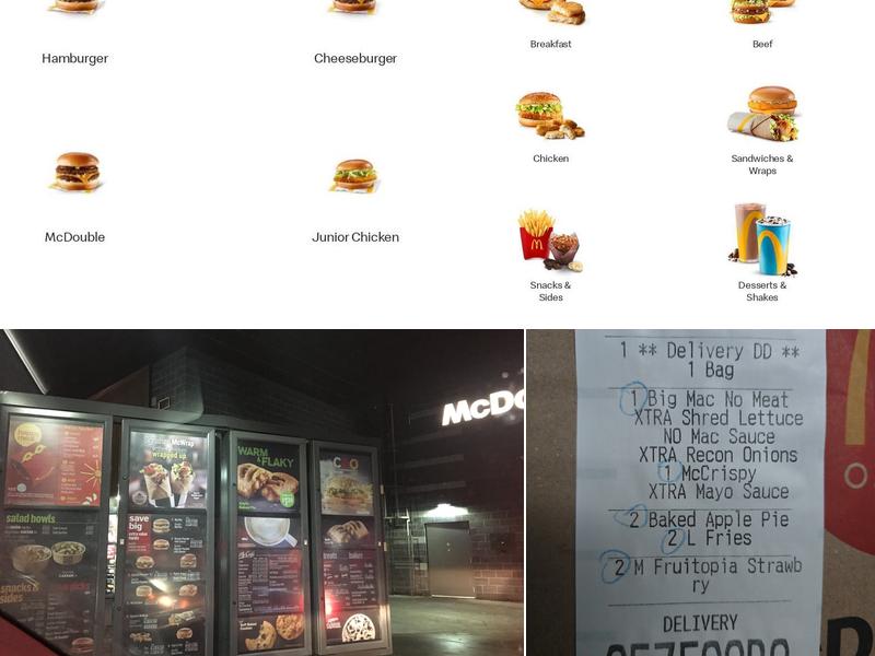McDonald's Menu