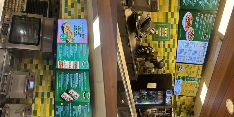 Subway Menu