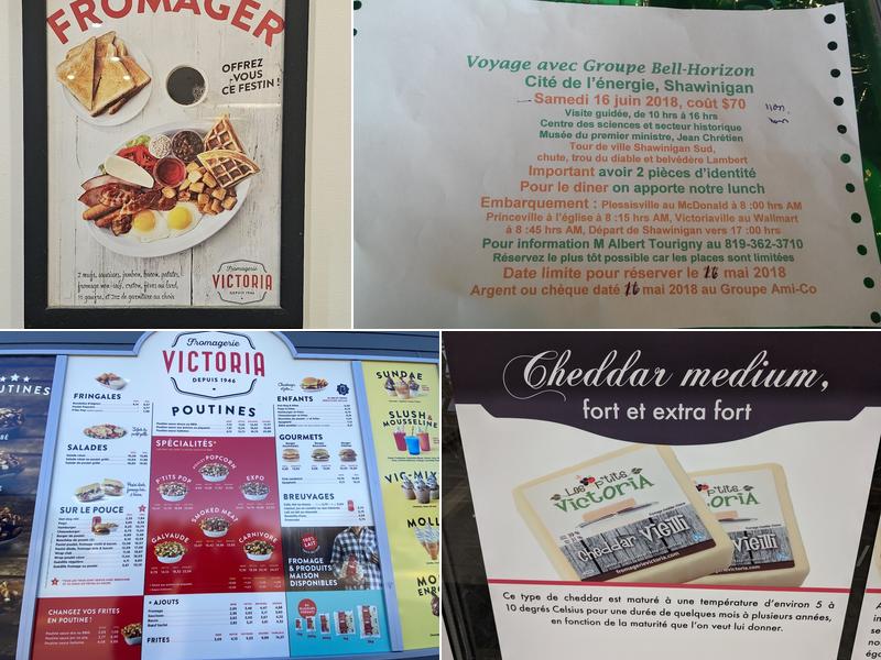 Fromagerie Victoria Menu