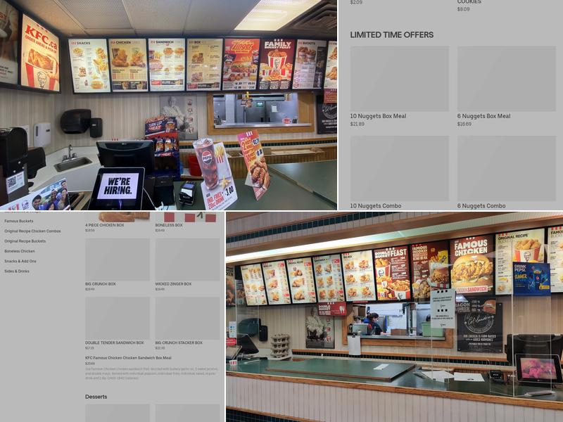 KFC Menu
