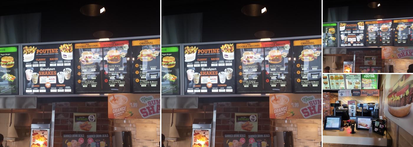 Harvey's Menu