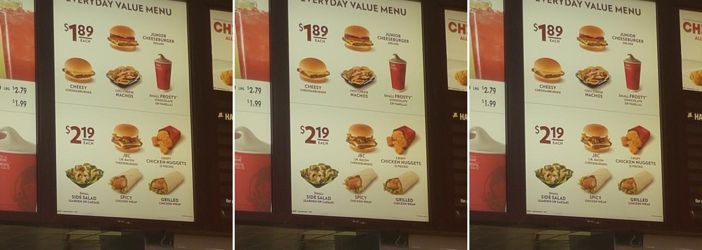 Wendy's Menu