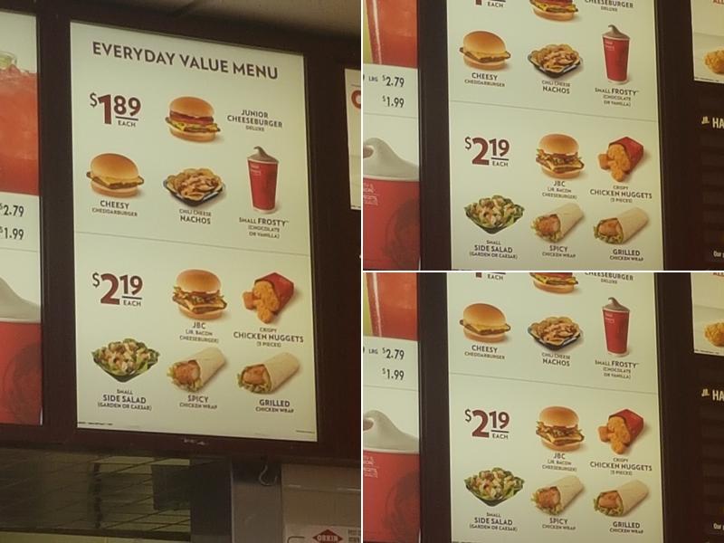 Wendy's Menu