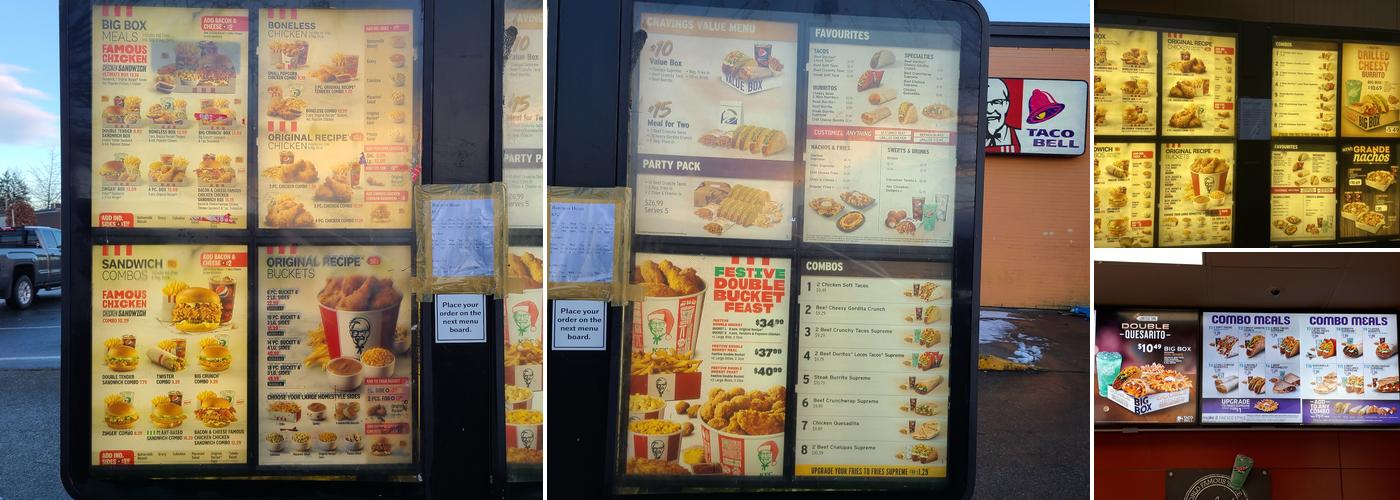 Taco Bell Menu