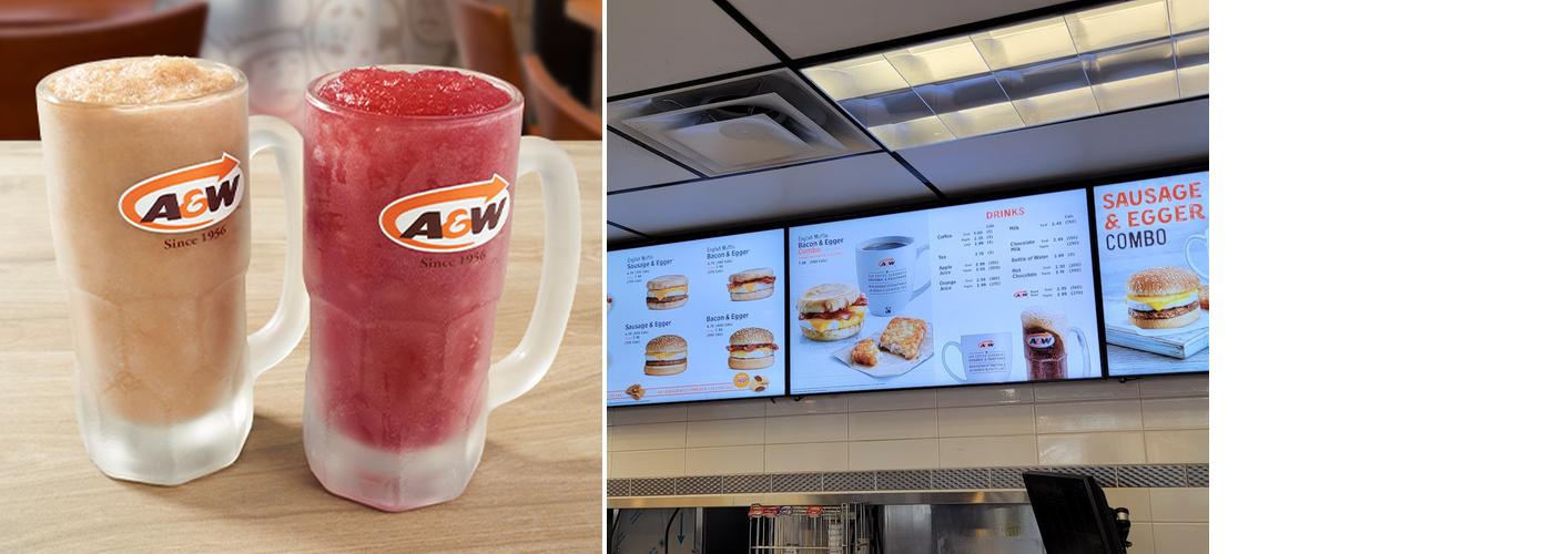 A&W Canada Menu