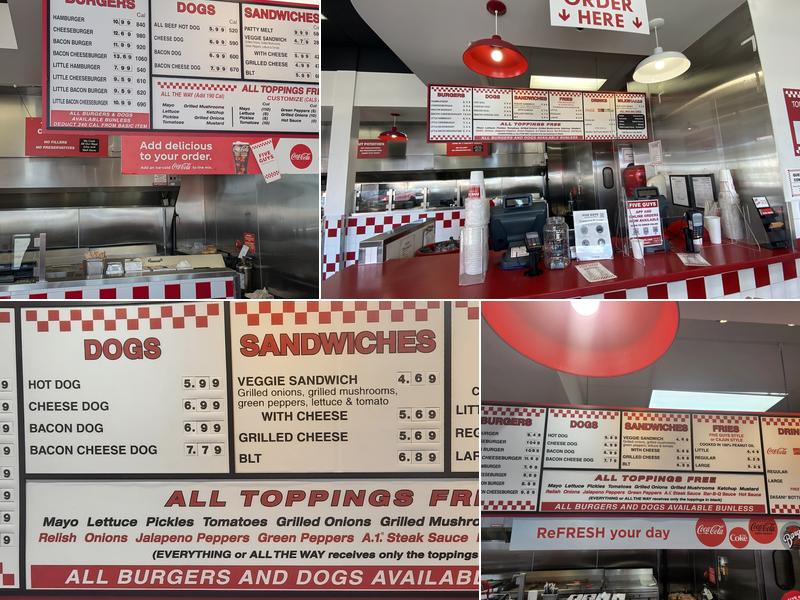 Five Guys Menu