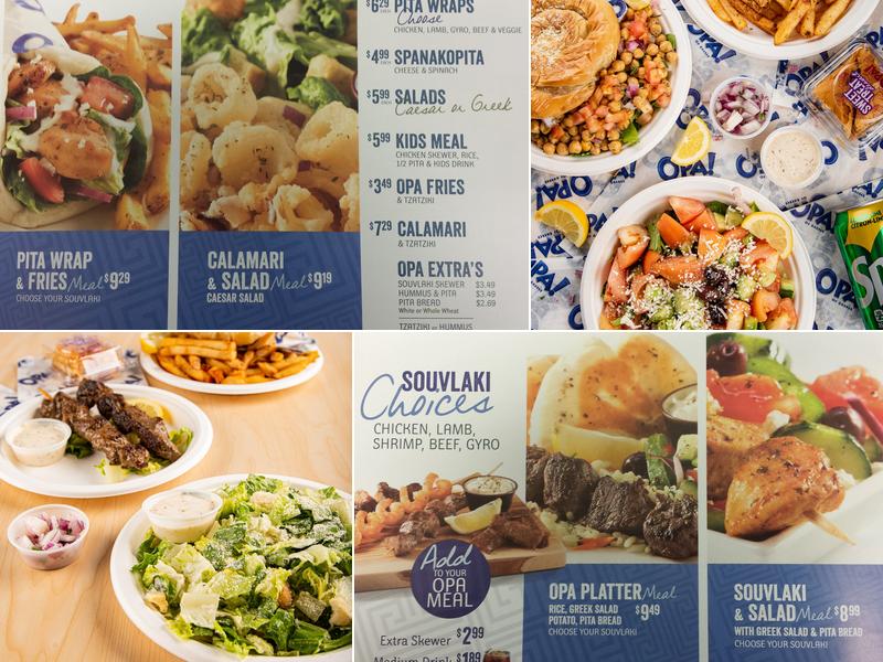 OPA! of Greece Park Place Mall Menu