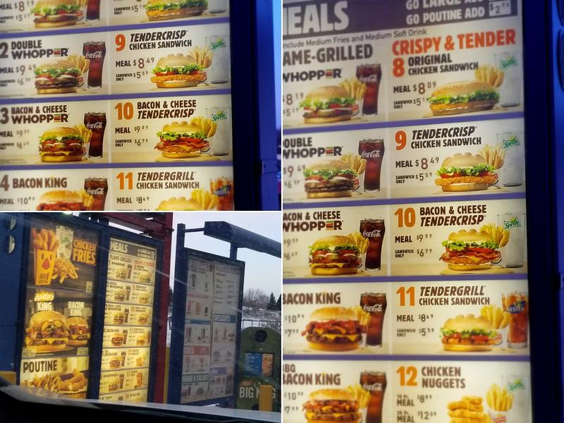Burger King Menu