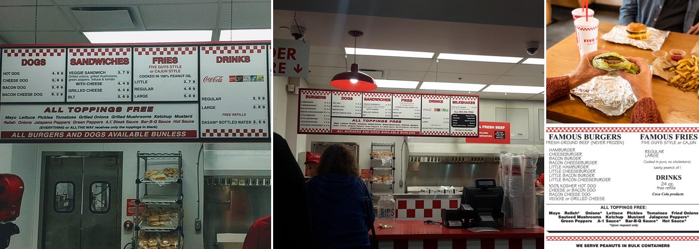 Five Guys Menu