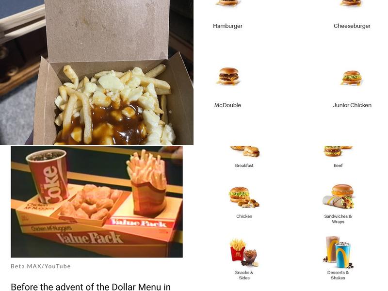 McDonald's Menu