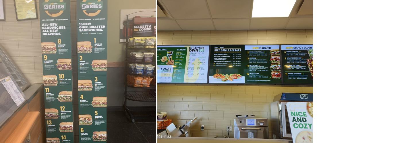 Subway Menu